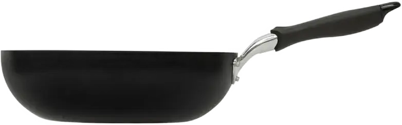 Resto 93603 Antares Aluminum Wok Pan, 30 cm Diameter, 9 cm Height, Non-stick PFLUON Coating, Bakelite Handle, Induction Compatible, PFOA Free, Black