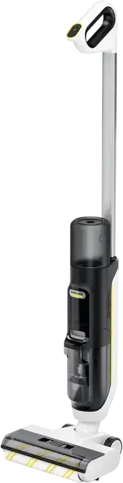 Karcher FCV 3 Aspirator Mop 3-in-1, Periuta Electrica pentru Podele Tare, Baterie Li-ion 21.6V, Filtrare Duo!Pure, Auto-curatare, Alb, 1.056-122.0