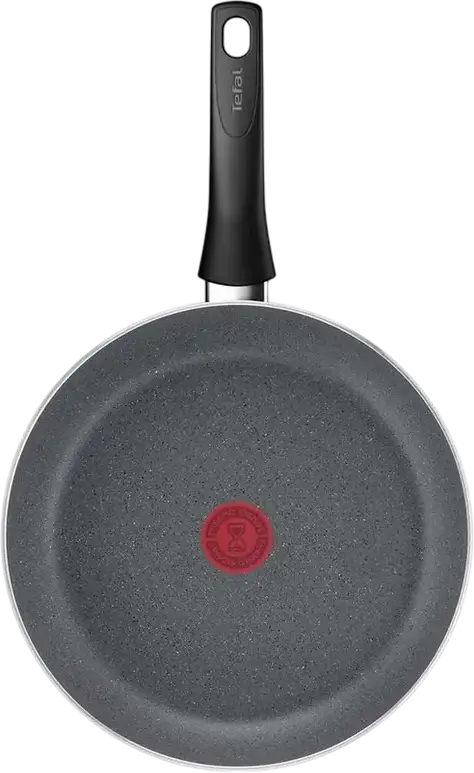 Tiga Tefal Hard Stone D4560432 din Aluminiu Antiaderent, 24 cm, 1.8 L, Gri, cu Indicator Termic Thermo-Spot și Mâner din Bakelit