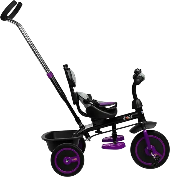 Triciclu pentru copii Caretero Buzz TOYZ-0332 cu centură de siguranță în 3 puncte, scaun reversibil, copuz detașabil și coș de depozitare, max 25kg