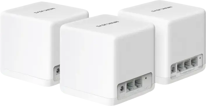 Mercusys Halo H60X AX1500 Wi-Fi 6 Mesh System, Dual-Band 1201 Mbps, Seamless Roaming, MU-MIMO, OFDMA, Parental Controls, Coverage up to 550 m², White