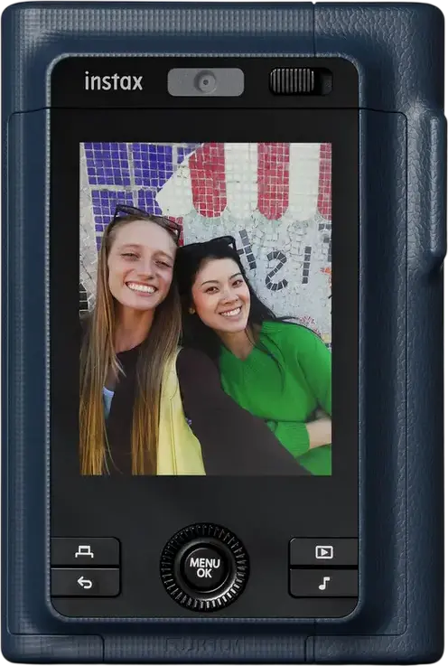 Fujifilm Instax Mini LiPlay+ Hybrid Instant Camera, 3.0 inch LCD Screen, CMOS Sensor, Bluetooth Connectivity, Midnight Blue