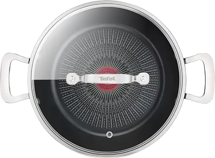 Кастрюля с крышкой Tefal Unlimited G2557172, 26 см, 3.5 л, алюминий с антипригарным покрытием Titanium Anti-Scratch, Thermo-Signal, для всех типов плит и индукции