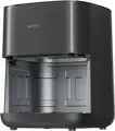 Mova FD10S Pro Air Fryer Multicooker, 6L Ceramic Bowl, 2000W, 12 Programs, 40-230°C, Viewing Window, Black, with Removable Basket and Grill Rack