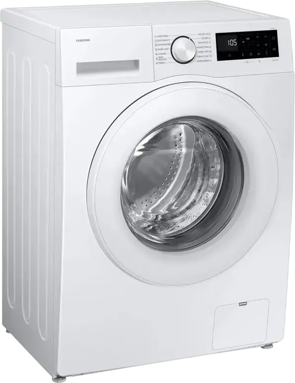 Samsung WW80FG5L32TELE Front-Loading Washing Machine, 8kg, Energy Class A, 1200 rpm, Digital Inverter, AI Ecobubble, Hygiene Steam, SmartThings Wi-Fi, White