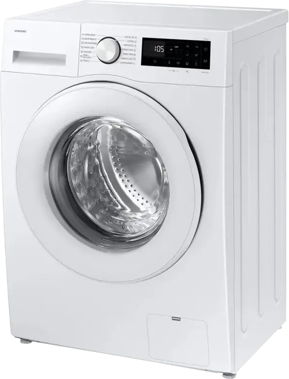 Samsung WW80FG5L32TELE Front-Loading Washing Machine, 8kg, Energy Class A, 1200 rpm, Digital Inverter, AI Ecobubble, Hygiene Steam, SmartThings Wi-Fi, White