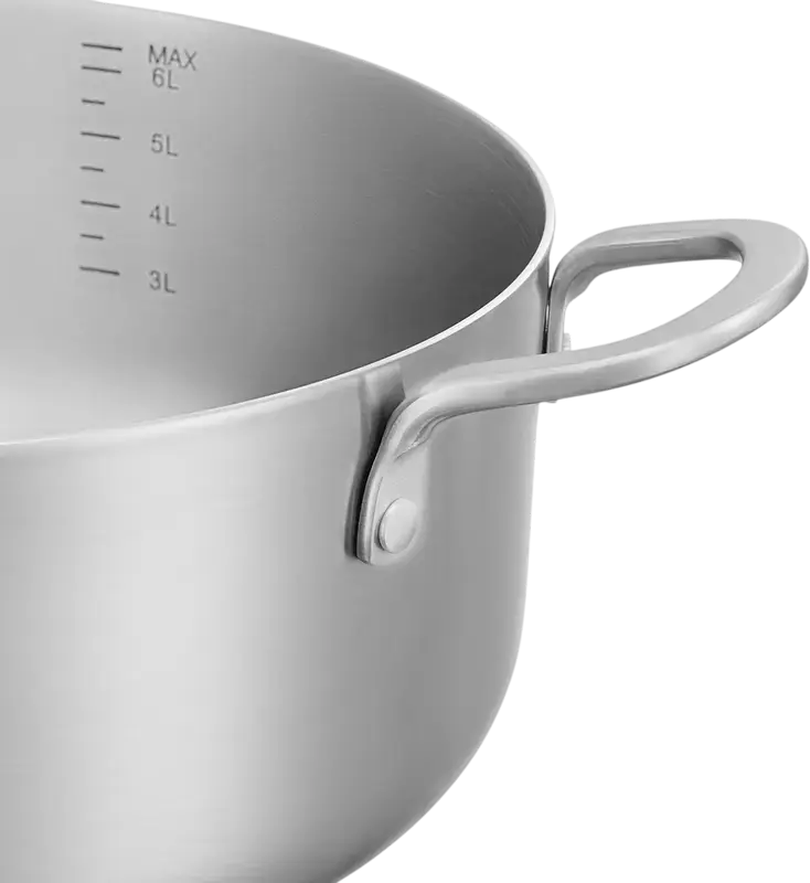 RESTO Corvus 95027 Tri-Ply Stainless Steel Casserole with Glass Lid, 7.3L, 28cm Diameter, Induction Compatible, BPA-Free, Dishwasher Safe