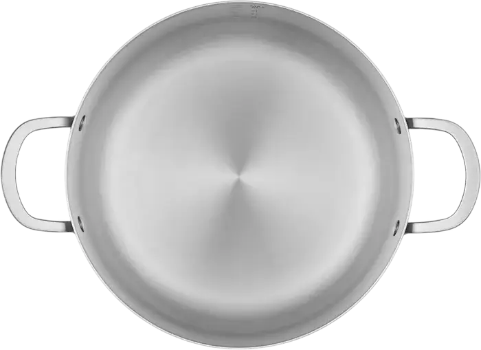 RESTO Corvus 95027 Tri-Ply Stainless Steel Casserole with Glass Lid, 7.3L, 28cm Diameter, Induction Compatible, BPA-Free, Dishwasher Safe