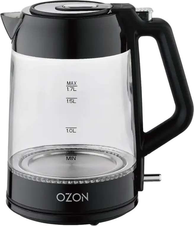 Fierbător electric OZON EKC-1705A-GS, Negru
