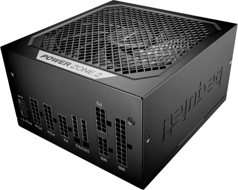 Sursă be quiet! Power Zone 2 850W, 80 PLUS Platinum & Cybenetics Platinum, ATX 3.1, Complet Modulare, PCIe 5.1 12V-2x6, Ventilator Pure Wings 3 140mm, Negru