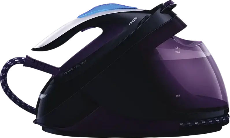Generator de aburi Philips PerfectCare Elite GC9650/80, 2400W, Presiune 7.5 bar, Tehnologie OptimalTEMP, Talpa T-ionicGlide, Rezervor detașabil 1.8L