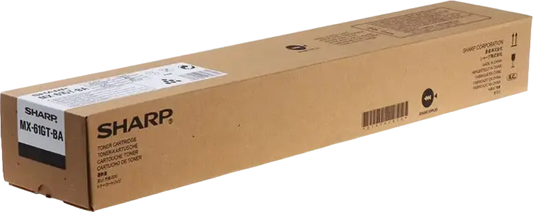 Sharp MX-61GT-BA Original Black Laser Toner Cartridge, 40,000 Page Yield for MX-3051EU, MX-2630, MX-2651, MX-5050 Printers