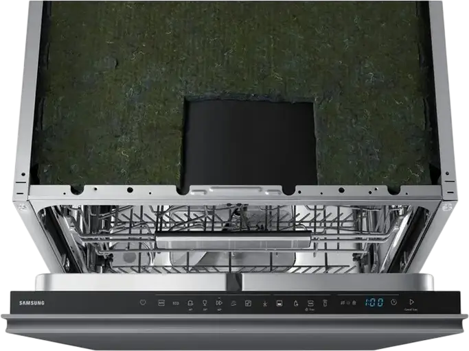 Samsung DW70H73WCI0U1 Built-in Dishwasher, 14 Place Settings, Energy Class C, AutoRelease, SmartThings WiFi, Floor Info Light, Silver, 60cm