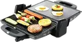 Gorenje KR1800SDP Electric Contact Grill, 1800W, Monolithic Aluminum Heating Element, 4 Temperature Modes, Metal Housing, 34 x 23 cm Cooking Surface, Black