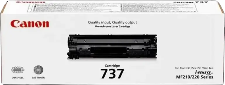 Тонер-картридж Canon Cartridge 737 (CRG-737) монохромный черный для лазерных принтеров, ресурс 2400 страниц, для i-SENSYS MF21, MF212w, MF216n, MF217w, MF237w, LBP 151 DW