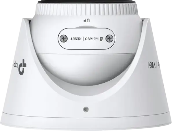 TP-Link VIGI InSight S485 8MP IP Turret Network Camera, 4K Resolution, 2.8mm Lens, Full-Color Night Vision, Two-Way Audio, IP67 Weatherproof, PoE, White