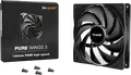 Ventilator be quiet! Pure Wings 3 140mm PWM High-speed, 1800 RPM, 72.2 CFM, Rulment Rifle, 4-pin PWM, Negru, BL109