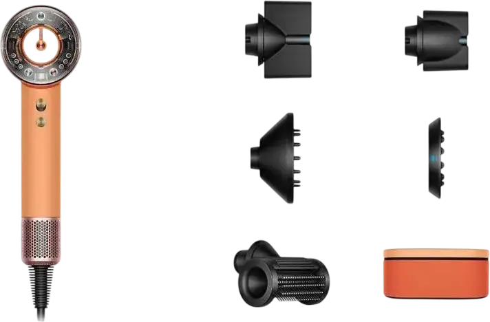 Uscător de păr Dyson Supersonic Nural HD16 Straight+Wavy, 1600W, Сeramic Apricot | Topaz