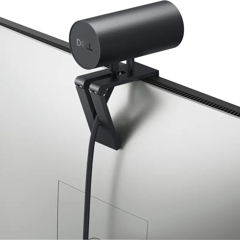 Веб-камера Dell UltraSharp WB7022 4K UHD, сенсор Sony STARVIS CMOS, AI автокадрирование, Windows Hello, HDR, USB-C, черный алюминий