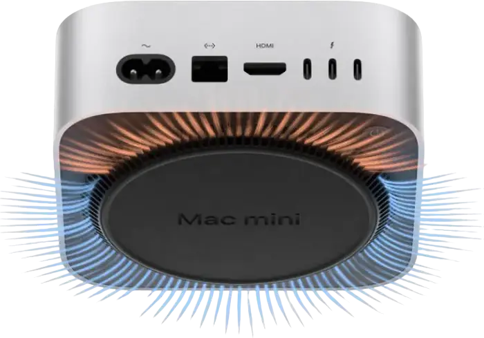 Apple Mac mini (2024) A3238 M4 Chip 10-Core CPU 10-Core GPU 24GB Unified Memory 512GB SSD macOS Sequoia Recycled Aluminum Compact Desktop