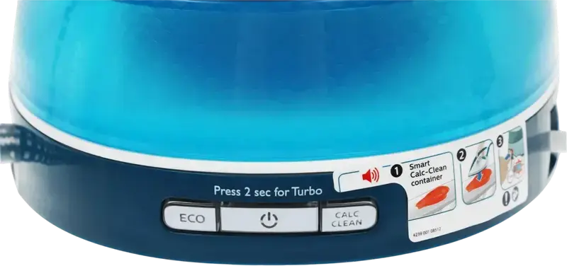 Philips PerfectCare Compact GC7840/20 Steam Generator Iron, 2400W, 6.5 Bar, 400g/min Steam Boost, OptimalTEMP Technology, 1500ml Tank, Blue