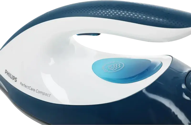 Philips PerfectCare Compact GC7840/20 Steam Generator Iron, 2400W, 6.5 Bar, 400g/min Steam Boost, OptimalTEMP Technology, 1500ml Tank, Blue