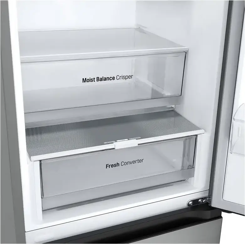 LG GBV3100EEP Freestanding Combi Refrigerator, 344L Total Net Volume, No Frost, Smart Inverter Compressor, DoorCooling+, LinearCooling, Silver