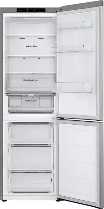 LG GBV3100EEP Freestanding Combi Refrigerator, 344L Total Net Volume, No Frost, Smart Inverter Compressor, DoorCooling+, LinearCooling, Silver
