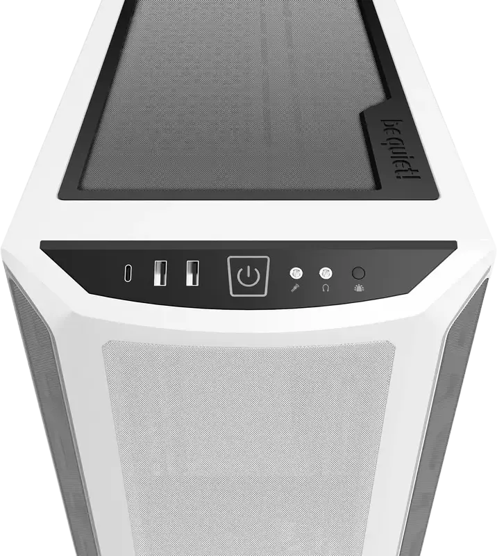 be quiet! Shadow Base 800 DX White Gaming Case BGW62, E-ATX Full-Tower, 3x 140mm PWM Fans, ARGB Lighting, Tempered Glass, 420mm Radiator Support