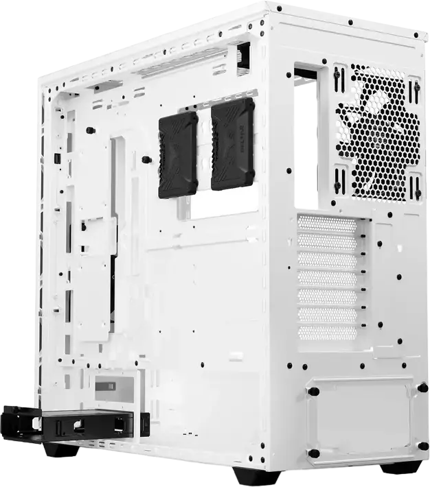 be quiet! Shadow Base 800 DX White Gaming Case BGW62, E-ATX Full-Tower, 3x 140mm PWM Fans, ARGB Lighting, Tempered Glass, 420mm Radiator Support