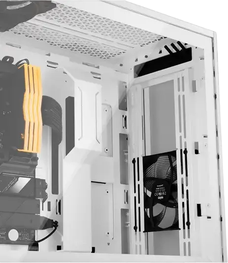 be quiet! Shadow Base 800 DX White Gaming Case BGW62, E-ATX Full-Tower, 3x 140mm PWM Fans, ARGB Lighting, Tempered Glass, 420mm Radiator Support