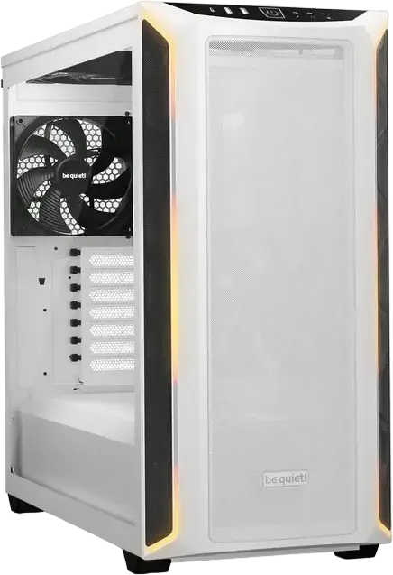be quiet! Shadow Base 800 DX White Gaming Case BGW62, E-ATX Full-Tower, 3x 140mm PWM Fans, ARGB Lighting, Tempered Glass, 420mm Radiator Support