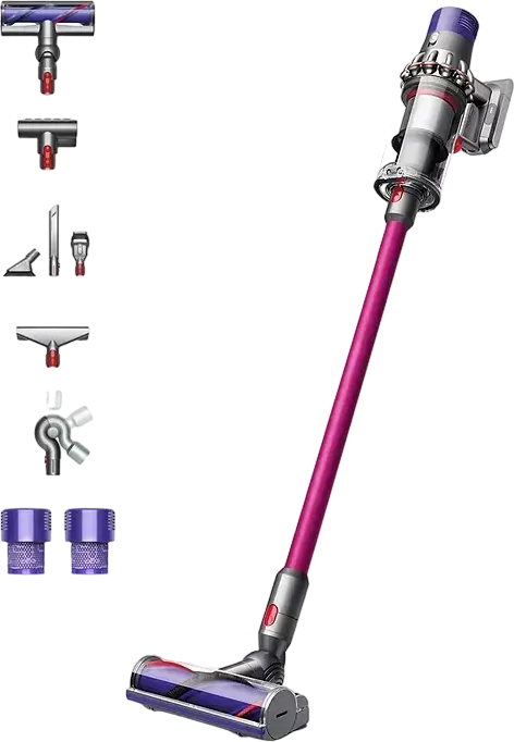 Dyson V10 Origin Cordless Stick Vacuum Cleaner, 151W Suction, 60 Min Runtime, 0.76L Bin, Li-Ion Battery, with Turbo Brush and Docking Station