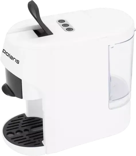 aparat de cafea Polaris PCM2034 pentru capsule si espresso, 1450W, pompa 20 bar, compatibil cu Nespresso si Dolce-Gusto, cafea macinata, Alb