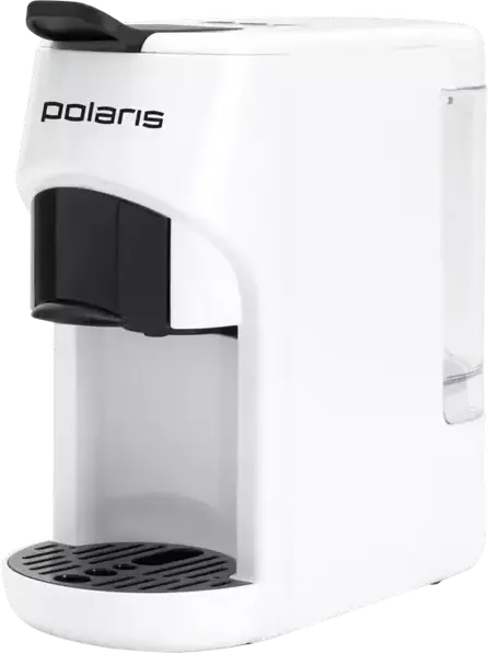 aparat de cafea Polaris PCM2034 pentru capsule si espresso, 1450W, pompa 20 bar, compatibil cu Nespresso si Dolce-Gusto, cafea macinata, Alb