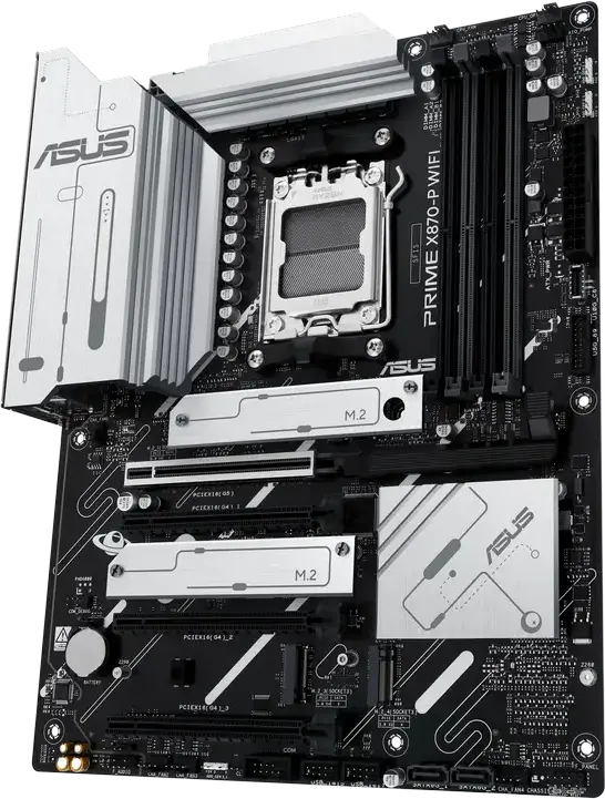 Placa de bază ASUS PRIME X870-P WIFI ATX pentru AMD Ryzen 9000/8000/7000, Socket AM5, DDR5 8000+ MT/s, PCIe 5.0, Wi-Fi 7, Bluetooth 5.4, USB4 40Gbps