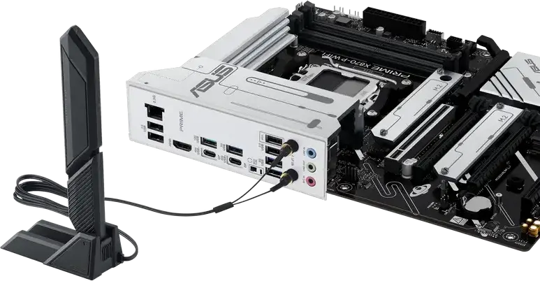 Placa de bază ASUS PRIME X870-P WIFI ATX pentru AMD Ryzen 9000/8000/7000, Socket AM5, DDR5 8000+ MT/s, PCIe 5.0, Wi-Fi 7, Bluetooth 5.4, USB4 40Gbps