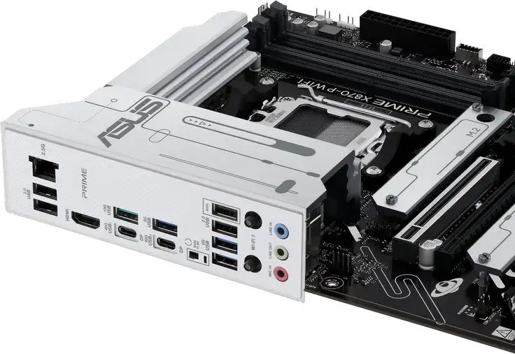 Placa de bază ASUS PRIME X870-P WIFI ATX pentru AMD Ryzen 9000/8000/7000, Socket AM5, DDR5 8000+ MT/s, PCIe 5.0, Wi-Fi 7, Bluetooth 5.4, USB4 40Gbps