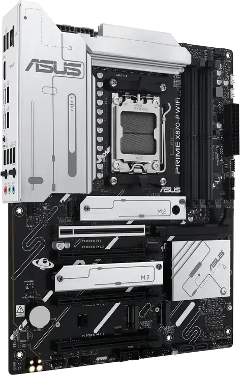 Placa de bază ASUS PRIME X870-P WIFI ATX pentru AMD Ryzen 9000/8000/7000, Socket AM5, DDR5 8000+ MT/s, PCIe 5.0, Wi-Fi 7, Bluetooth 5.4, USB4 40Gbps