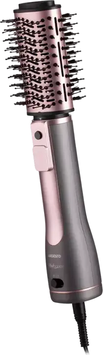 Perie Styling Ardesto HD-CR300PT Pink Touch cu Aer Cald, Uscător de Păr 1200W, Ionizare, Funcție Cool Shot, Display LED, 5 Accesorii, Cablu Rotiu 360°