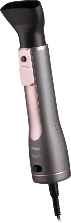 Perie Styling Ardesto HD-CR300PT Pink Touch cu Aer Cald, Uscător de Păr 1200W, Ionizare, Funcție Cool Shot, Display LED, 5 Accesorii, Cablu Rotiu 360°