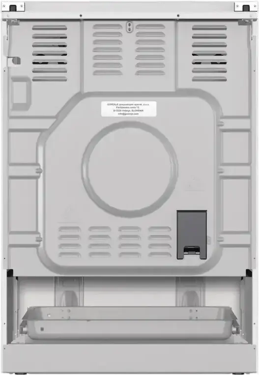 Gorenje GKS6C71WA Mixed Cooker, Gas Hob with WOK Burner, Electric Oven 71L, AquaClean, Convection, HomeMade Cavity, Cast Iron Grates, White, 60cm