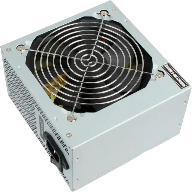 Sohoo ATX-500W-12 Internal PC Power Supply, 500W ATX Form Factor, Non-Modular, Passive PFC, 120mm Fan, Silver, 220-240V