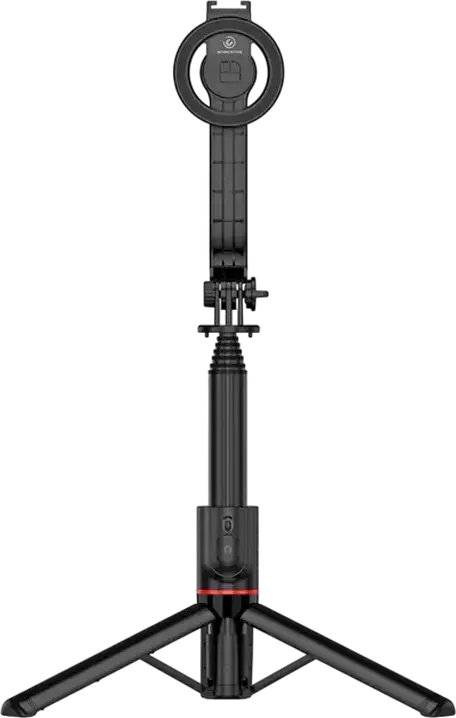 Proove Magnet Stick Selfie Stick Tripod with Magnetic Attachment and Wireless Remote, 104.5 cm Max Length, Aluminum Alloy and ABS, Black