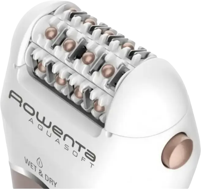 Epilator, rasor si trimmer 3-in-1 Rowenta AquaSoft EP4930F0, Wet & Dry, 24 pensete din otel inoxidabil, baterie Lithium-Ion, tehnologie anti-iritatii