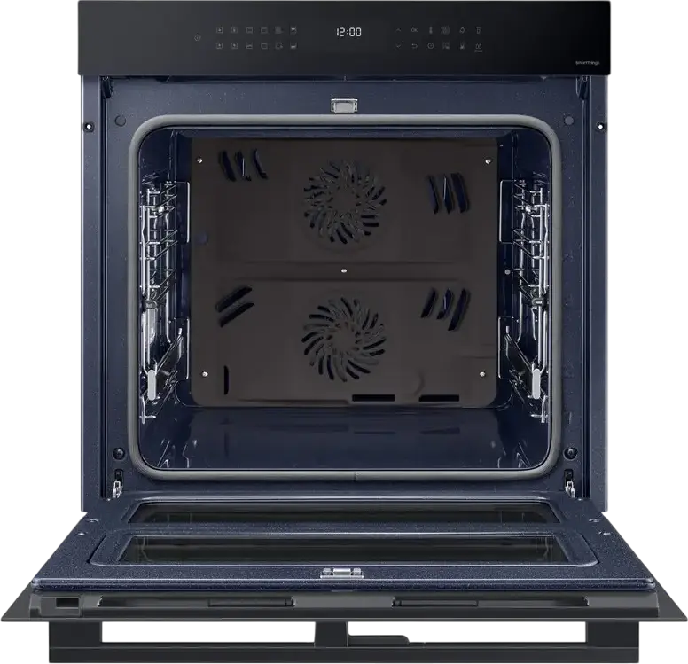 Samsung NV7B4345VAK Bespoke Dual Cook Flex Built-in Electric Oven, 76L, A+ Energy Class, Wi-Fi SmartThings, Air Sous Vide, Black