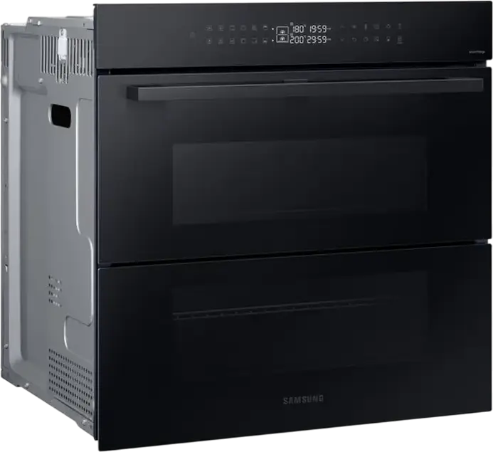Samsung NV7B4345VAK Bespoke Dual Cook Flex Built-in Electric Oven, 76L, A+ Energy Class, Wi-Fi SmartThings, Air Sous Vide, Black