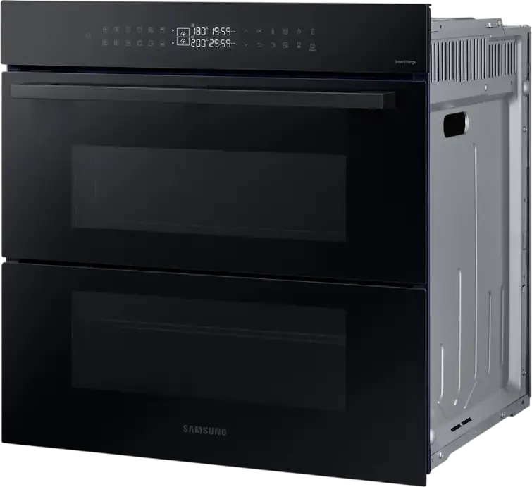 Samsung NV7B4345VAK Bespoke Dual Cook Flex Built-in Electric Oven, 76L, A+ Energy Class, Wi-Fi SmartThings, Air Sous Vide, Black