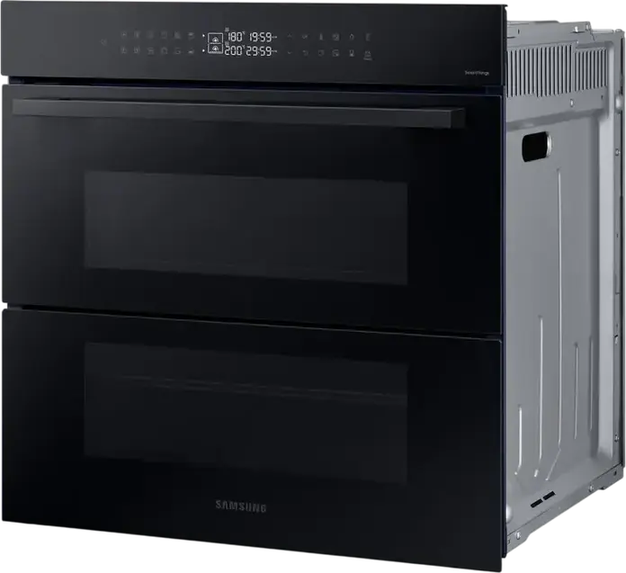 Samsung NV7B4345VAK Bespoke Dual Cook Flex Built-in Electric Oven, 76L, A+ Energy Class, Wi-Fi SmartThings, Air Sous Vide, Black