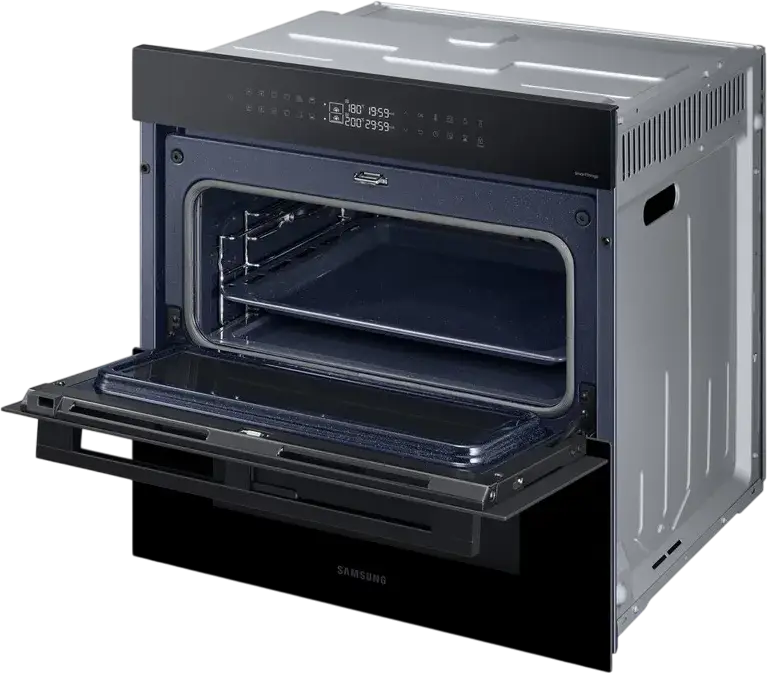 Samsung NV7B4345VAK Bespoke Dual Cook Flex Built-in Electric Oven, 76L, A+ Energy Class, Wi-Fi SmartThings, Air Sous Vide, Black